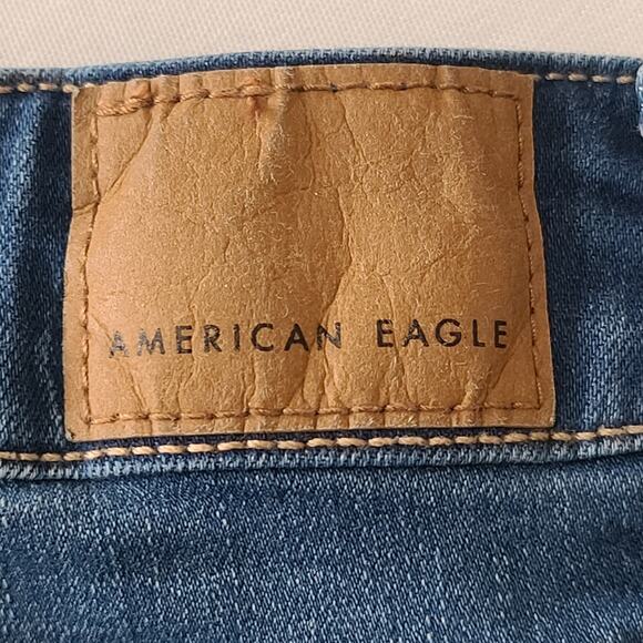 Womens American Eagle Super High-Rise Flare Button Fly Jeans Size 12 Blue - Picture 16 of 16